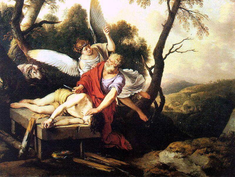 Laurent de la Hyre Abraham Sacrificing Isaac oil painting picture